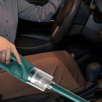 Aspirator Portabil fara Fir, Flippy, Incarcare USB, Pentru Casa si Masina, Autonomie 45 min, Verde-2