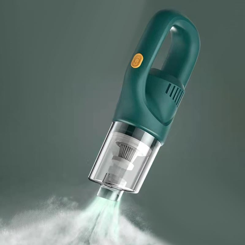 Aspirator Portabil fara Fir, Flippy, Incarcare USB, Pentru Casa si Masina, Autonomie 45 min, Verde-3