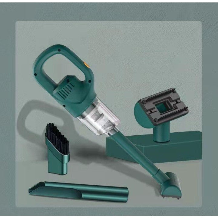 Aspirator Portabil fara Fir, Flippy, Incarcare USB, Pentru Casa si Masina, Autonomie 45 min, Verde-5