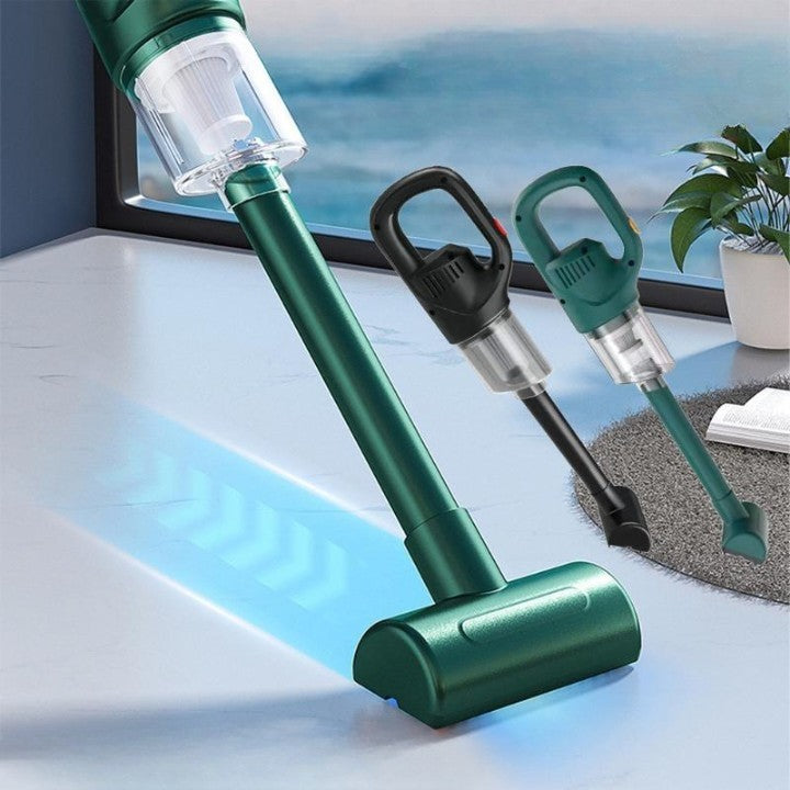 Aspirator Portabil fara Fir, Flippy, Incarcare USB, Pentru Casa si Masina, Autonomie 45 min, Verde-8
