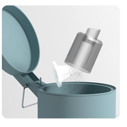 Aspirator Portabil Fara Fir, Flippy, Tip Pistol K7, Pentru Casa si Masina, Incarcare USB, Autonomie 30 Min, 36 x 17 cm, Negru-3
