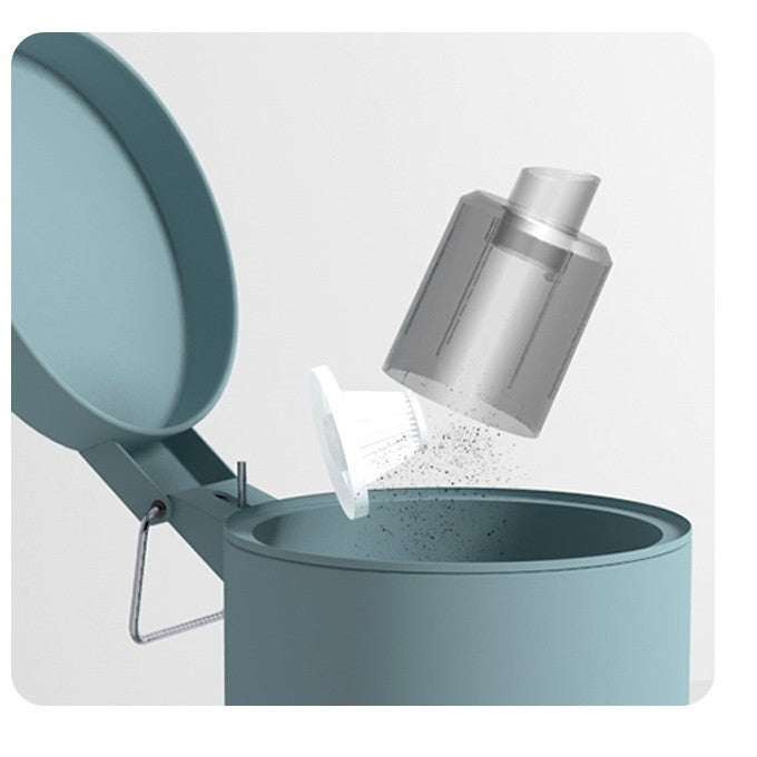 Aspirator Portabil Fara Fir, Flippy, Tip Pistol K7, Pentru Casa si Masina, Incarcare USB, Autonomie 30 Min, 36 x 17 cm, Negru-3