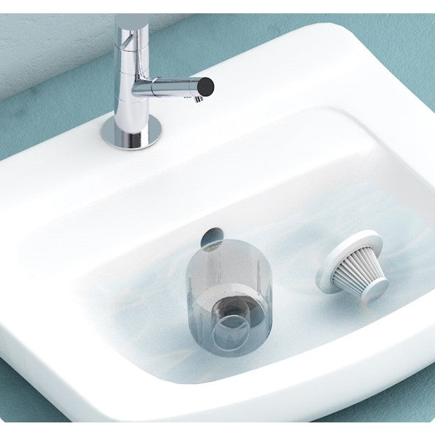 Aspirator Portabil Fara Fir, Flippy, Tip Pistol K7, Pentru Casa si Masina, Incarcare USB, Autonomie 30 Min, 36 x 17 cm, Alb-2