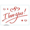 Autocolant I love you rosu-0