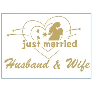 Autocolant just married model 2-0