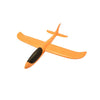 Avion Planor, in punga, Flippy, din Polistiren, Lungime 47 cm, Portocaliu-0