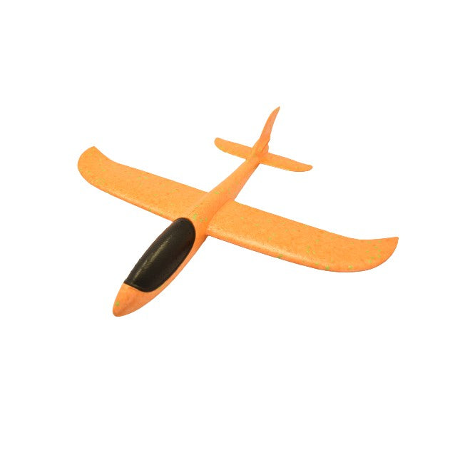 Avion Planor, in punga, Flippy, din Polistiren, Lungime 47 cm, Portocaliu-0
