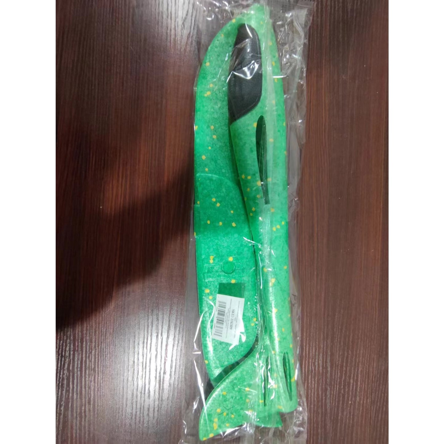 Avion planor din polistiren in punga , lungime 47 cm , Verde , Flippy-7