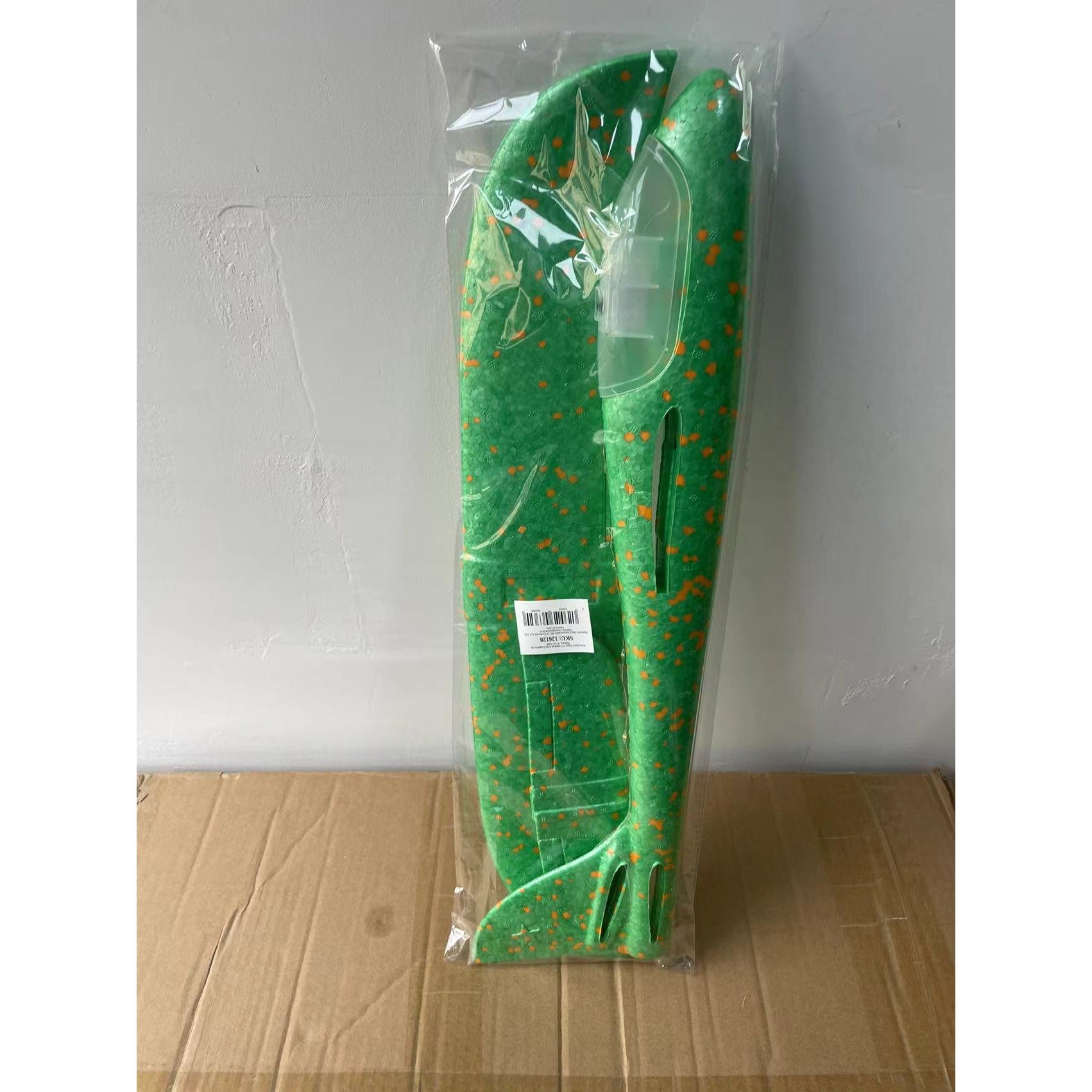 Avion Planor Flippy, cu Lumini pe Toata Lungimea, din Poliester, 48 cm, Verde-2