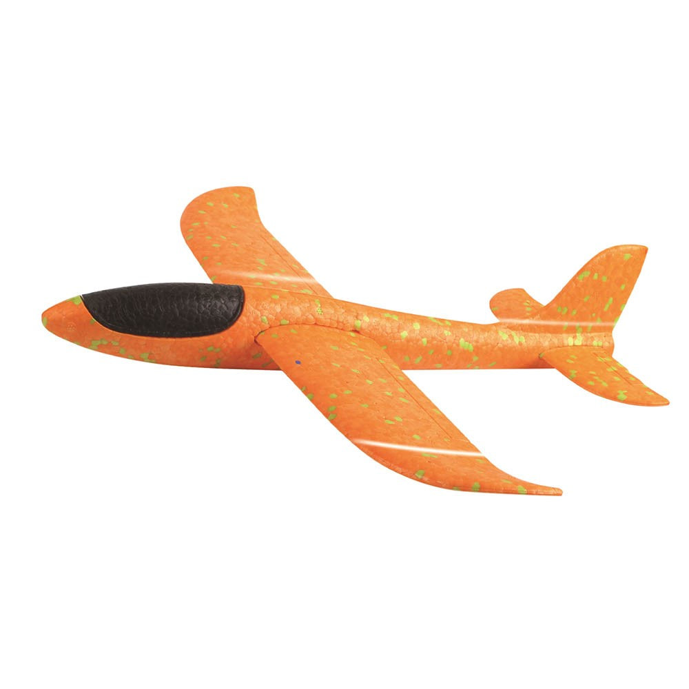 Avion Planor, in punga, Flippy, din Polistiren, Lungime 47 cm, Portocaliu-3