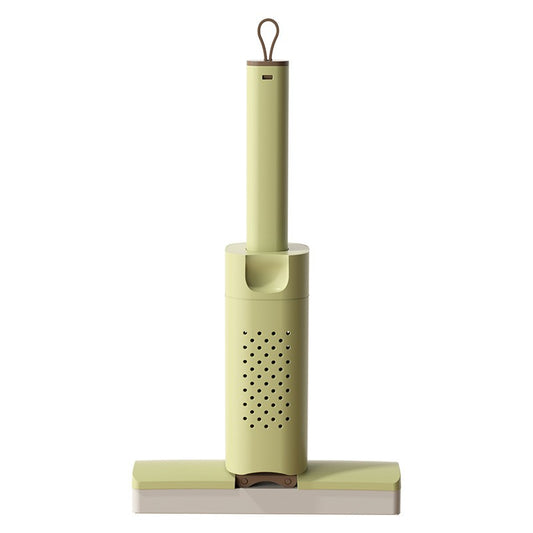 Mini Mop, Flippy, Pentru Uz Casnic, Sistem Autostoarcere, Portabil, Mop cu Burete, Rotire 180°,15 x 27.5 cm, Verde-0