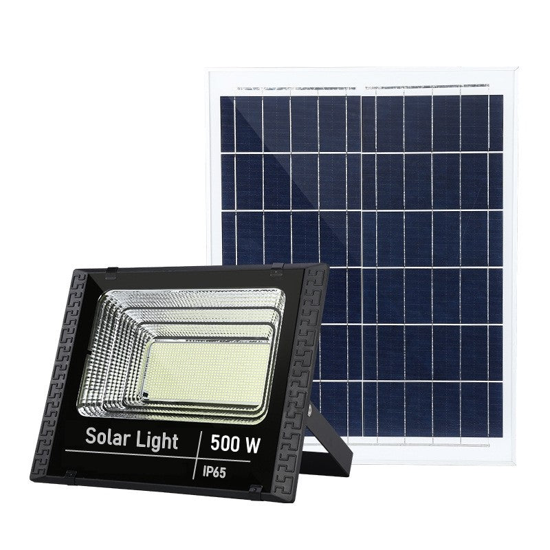 Proiector LED SMD 500W cu incarcare solara Flippy, panou solar, cu telecomanda, suport prindere, material ABS, 18AH, 400 LED-uri, temperatura culoare 6500k, 32x26x9 cm, negru-0