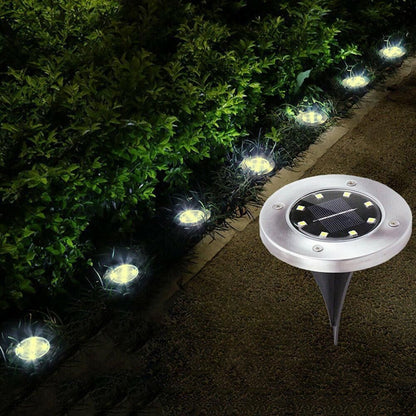 Lampa Solara estetica exterioara de gradina, cu 16 LED-uri, cu suport scurt-1