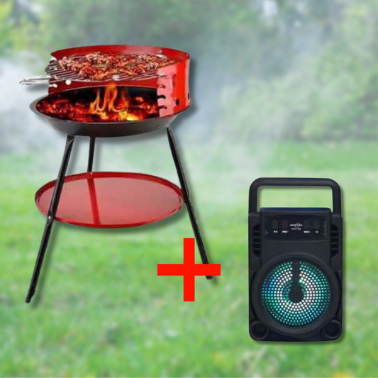 Oferta Gratar pe carbuni JRH + Boxa Portabila