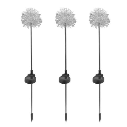 Set 2 Lămpi Solare LED, Formă Păpădie, Lumină Caldă
