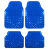 Covorase Auto Universale, model Diamond, culoare Crom Albastru-0