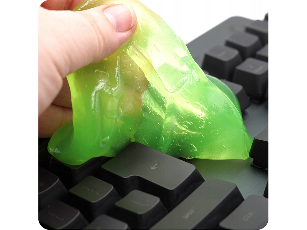 Set 4 Bucăți - Gel Elastic Lipicios pentru Curățarea Murdăriei din Spațiile Mici, Tastatură, Mașină