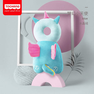 Pernă Anti-Cadere pentru Bebeluși, Flippy, Tetiera tip Unicorn de Plus, Albastru-0