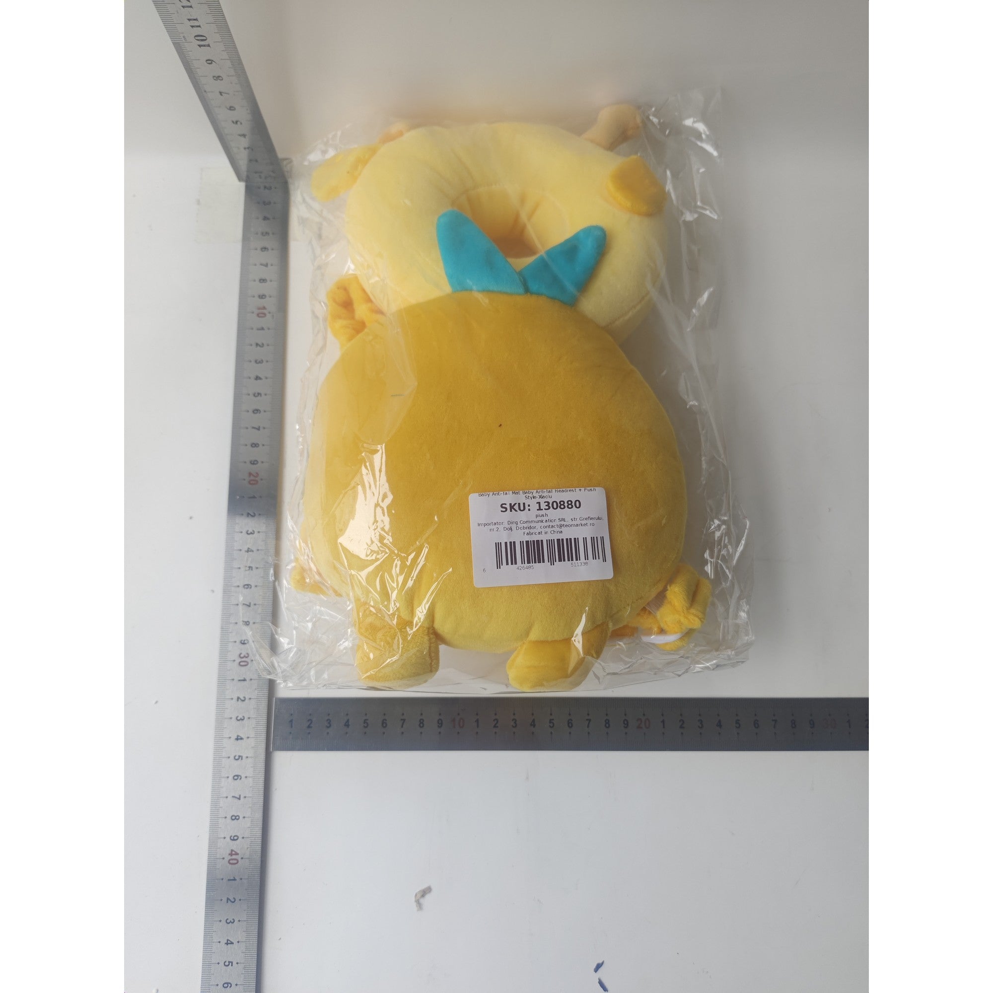 Pernă Anti-Cadere pentru Bebeluși, Flippy, Tetiera tip Girafa de Plus, Galben-1