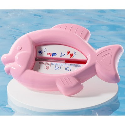 Termometru pentru Baie, Flippy, Plutitor, Rezistent la apă, Multifunctional, Model Peste, 15.5x9.5x2 cm, Roz-0