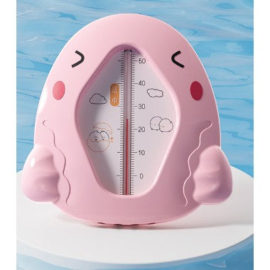 Termometru pentru Baie, Flippy, Plutitor, Rezistent la apă, Multifunctional, Model Gaina, 10.5x10.5x2.5 cm, Roz-0