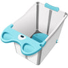 Cada Pliabila pentru Baie, Flippy, din PP+TPE, pentru Copii +6 Luni, Model Ursulet, Scaun de Interior, Detasabil, 82 x 50 x 54 cm, Albastru-0
