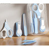 Set Ingrijire Unghii pentru Bebelusi, Flippy, Cutie de Depozitare Transparenta, 13.6x8x2 cm, Blue-0