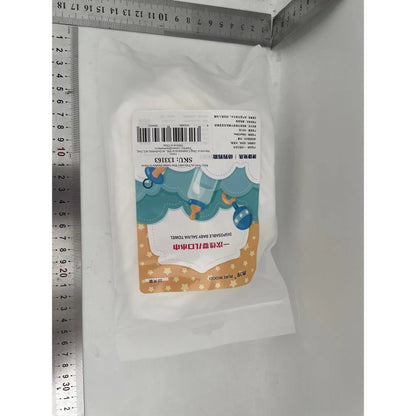 Set 10 Bavete de Unica Folosinta, Flippy, Model Animalute, pentru Bebelusi, Alb Gri-1