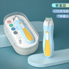 Set Pila Electrica pentru Copii si Bebelusi, Flippy, ABS, 6 Accesorii, cu Lumina LED, Albastru deschis-0