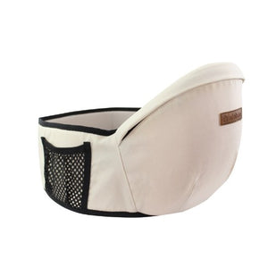 Port-Bebe Ergonomic Ajustabil cu Scaun, 3 Pozitii, Bumbac Respirabil, pentru Copii 0-3 Ani, 20 kg Maxim, Bej-0