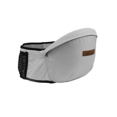 Port-Bebe Ergonomic Ajustabil cu Scaun, 3 Pozitii, Bumbac Respirabil, pentru Copii 0-3 Ani, 20 kg Maxim, Gri-0