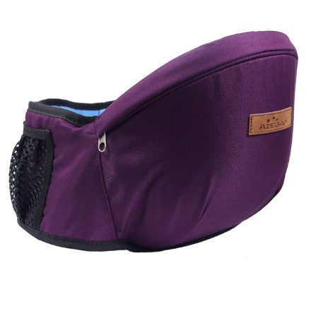 Port-Bebe Ergonomic Ajustabil cu Scaun, 3 Pozitii, Bumbac Respirabil, pentru Copii 0-3 Ani, 20 kg Maxim, Mov-0