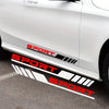 Set 2 stickere autoadezive Tuning in doua culori, model "Racing Stripes V3", dimensiune 58 cm, culoare Negru + Rosu-0