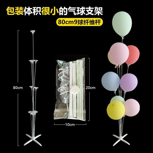 Suport pentru Baloane, Flippy, cu Patru Straturi, pentru 9 Baloane, 80 cm, Transparent-0
