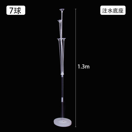 Suport pentru Baloane, Flippy, cu Trei Straturi, pentru 7 Baloane, 1.3 m, Transparent-0