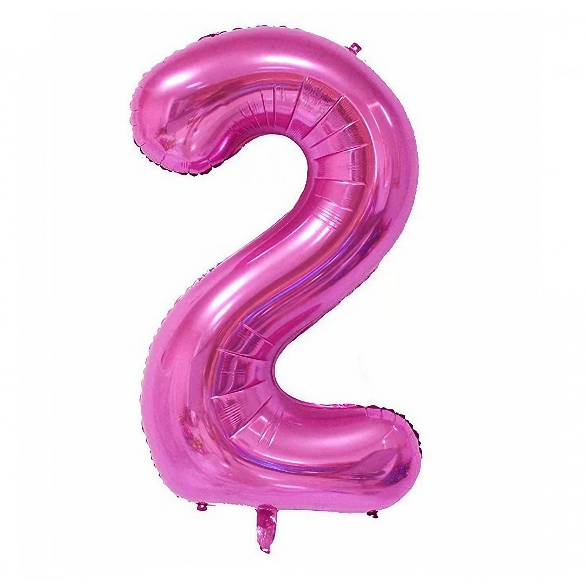 Balon din Folie Flippy, Cifra 2, 81 cm, Pentru Aer sau Heliu, Mov-0
