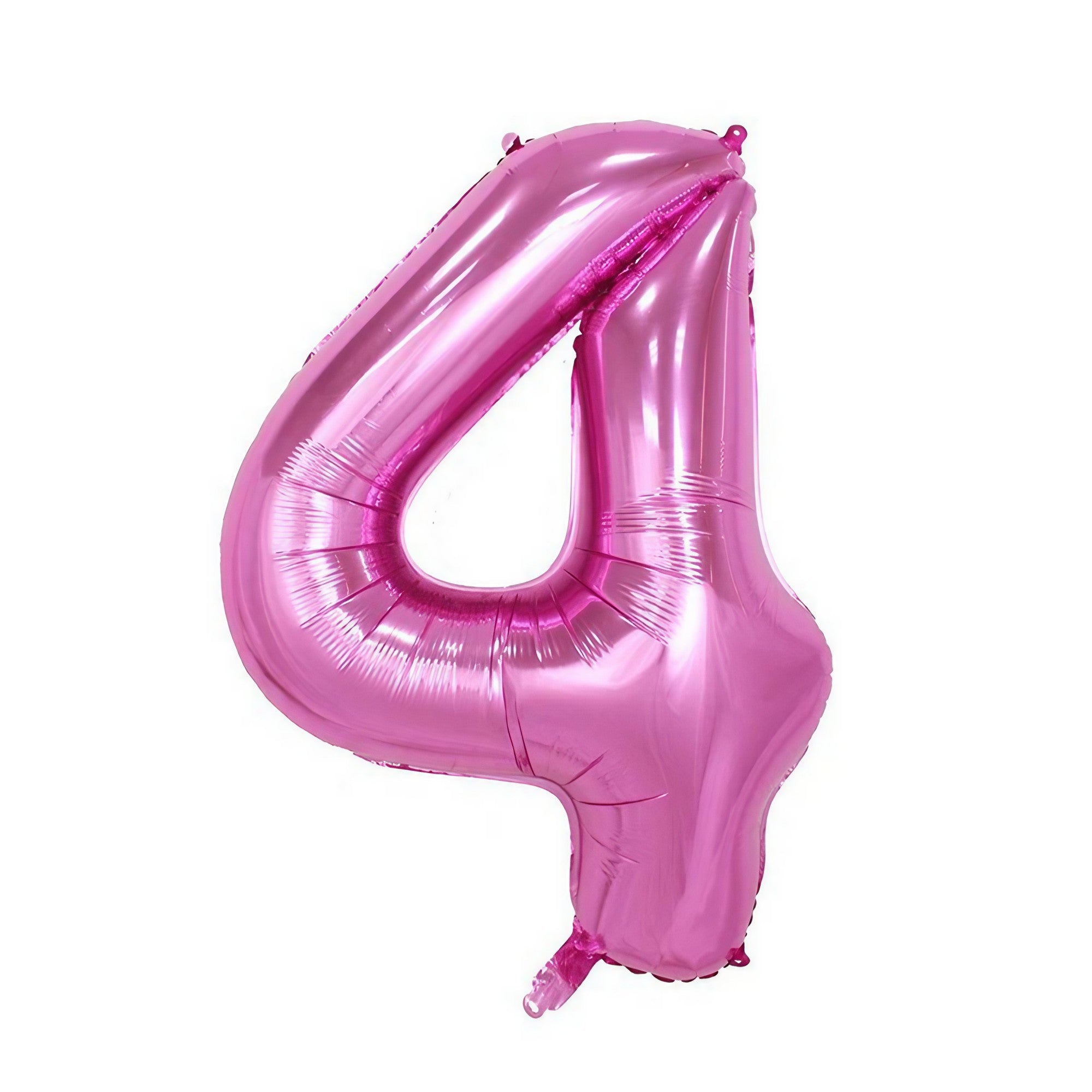 Balon din Folie Flippy, Cifra 4, 81 cm, Pentru Aer sau Heliu, Mov-0