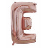 Balon din folie metalizata, 100 cm, Rose Gold, Litera E-0