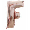Balon din folie metalizata, 100 cm, Rose Gold, Litera F-0