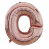Balon din folie metalizata, 100 cm, Rose Gold, Litera O-0