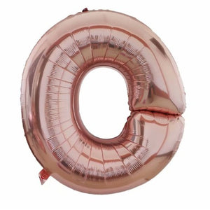 Balon din folie metalizata, 100 cm, Rose Gold, Litera O-0