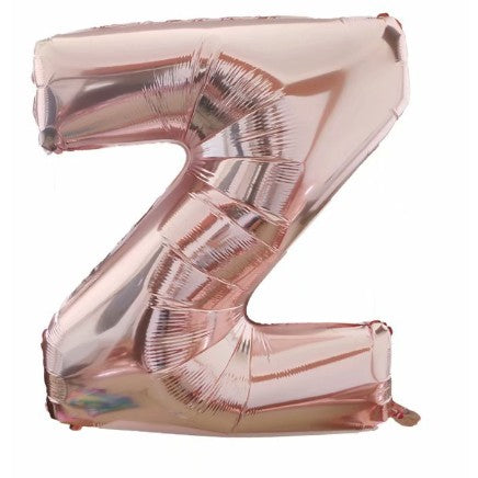 Balon din folie metalizata, 100 cm, Rose Gold, Litera Z-0