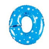 Balon din folie metalizata, 40 cm, Albastru imprimeu, Litera O-0