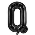 Balon din folie metalizata, 40 cm, Negru, Litera Q-0