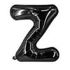 Balon din folie metalizata, 40 cm, Negru, Litera Z-0