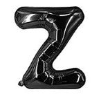 Balon din folie metalizata, 40 cm, Negru, Litera Z-0