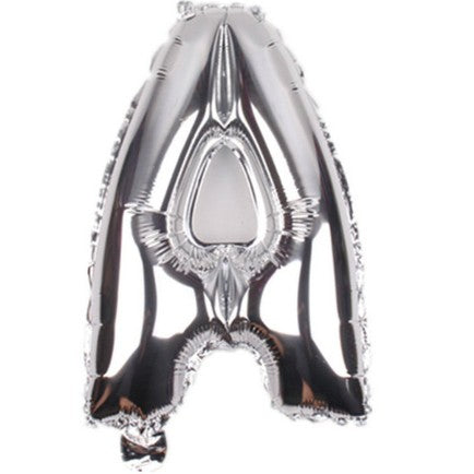 Balon din folie metalizata, 80 cm, Argintiu, Litera A-0