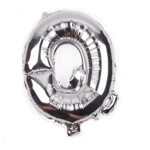 Balon din folie metalizata, 80 cm, Argintiu, Litera Q-0