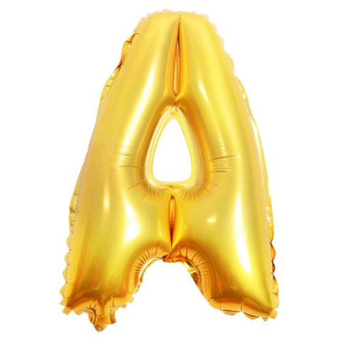 Balon din folie metalizata, 80 cm, Auriu, Litera A-0