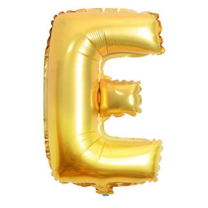 Balon din folie metalizata, 80 cm, Auriu, Litera E-0